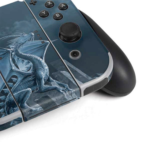 Vincent Hie Silver Dragon Nintendo Switch OLED (2021) Skin